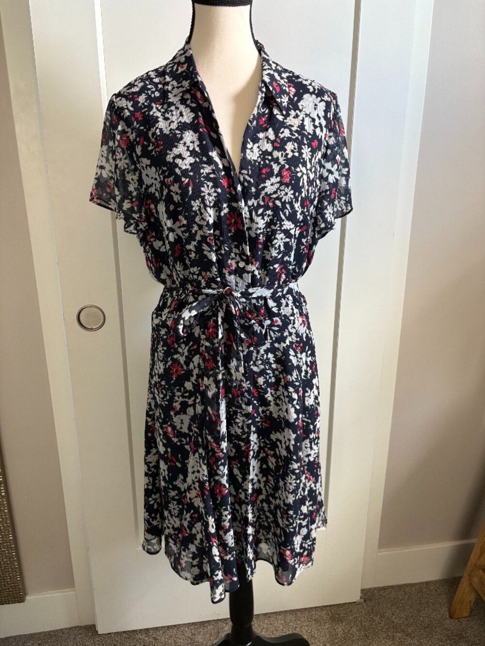 BNWT RW&Co Navy Dress L